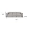Homeroots 110" Light Gray Top Grain Leather Reclining Metal USB Sofa 720309 - alternate 7