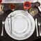 Smarty Had A Party 7.5" White w/Silver Vintage Rim Round Disposable Plastic Appetizer/Salad Plates (120 Plates), 120PK 867WHS-CASE - alternate 9