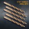 Powertec 7/16" Cobalt Drill Bits 5-35/64" Length, M35 HSS Jobber Length Twist Bits with 135 Deg Tip, 5PK QDB2020 - alternate 6