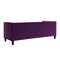 Homeroots 83" Purple Velvet Wood Sofa With Toss Pillows 543954 - alternate 7