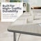 Flash Furniture Wren 48 in x 24 in Adjustable Height Activity Table, Thermal Laminate Top, Short Legs, Light Gray XU-A2448-REC-LTGRY-T-P-GG - alternate 8
