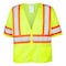 Ironwear Two-Tone Hi-Vis Safety Vest w/Sleeves S Class 3 , Zipper 6 Pockets 1293-LZ-SM - alternate 1