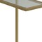 Homeroots 26" Gold And Clear Glass Rectangular End Table 493232 - alternate 4