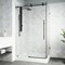 Vigo E-Class 36 in. L x 48 in. W x 82 in. H Frameless Sliding Shower Enclosure Kit in Matte Black VG6053MBCL48WL - alternate 1