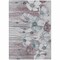 Homeroots 10' X 14' Teal Blue Aqua And Ivory Floral Washable Indoor Outdoor Area Rug 582781 - alternate 5