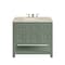 James Martin Vanities Breckenridge 36" Single Vanity, Smokey Celadon, w/ 3 CM Tajnar Eclos Top 330-V36-SC-3TJR - alternate 1
