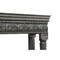Homeroots 70in Black Floral Solid Wood Solid Wood Storage Bench with Flip Top 635823 - alternate 8