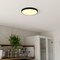 Vaxcel Aurelia 12-in Matte Black Contemporary Round LED Flush Mount Ceiling Light Alabaster Shade C0354 - alternate 7