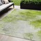 Homeroots 5' X 8' Artichoke Green And Lime Green Abstract Washable Indoor Outdoor Area Rug 577698 - alternate 1