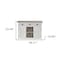 Homeroots Modern Farmhouse Brown And White Large Accent Cabinet 388227 - alternate 9