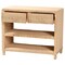 Bali & Pari Lanica Braided Natural Rattan Console Table 259-14511-ZORO - alternate 8