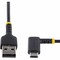 Startech.Com 3ft 1m USB A to C Charging Cable Right Angle - Heavy Duty Fast Charge USB-C Cable - Black USB R2ACR-1M-USB-CABLE - alternate 6