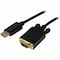 Startech.Com 6 FT DISPLAYPORT TO VGA ADAPTER CONVERTER CABLE - 6 FOOT DP TO VGA VIDEO CONVERT DP2VGAMM6B - alternate 1