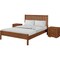 Homeroots Three Piece Walnut Solid Wood Bedroom Set 523672 - alternate 8