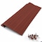 Waterlock Pro Aluminum Gutter Guard, Terratone, 1ft Sample WP-5KS-001-TRT - alternate 1