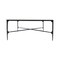 Homeroots 42" Black and White Genuine Marble And Iron Square Coffee Table 573463 - alternate 8