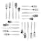 Megachef La Vague 20 Piece Flatware Utensil Set, Stainless Steel Service for 4 in Silver MCFW-LA VAGUE-SILVER - alternate 6