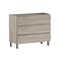 Homeroots 40" Natural Wood Freestanding Bathroom Vanity With White Sink And Three Drawers 624157 - alternate 1
