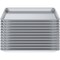 Amgood 13 in. x 18 in. 19 Gauge Half Size Aluminum Bun / Sheet Pan, 12PK SBP-19G-1813-12PK-Z - alternate 7