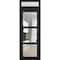 Vdomdoors Front Exterior Prehung FiberGlass Door Clear Glass See-through / Manux 8555 Matte Black Clear Glass MANUX8555EXD-BLK-W36+12 x H80-LH - alternate 4