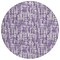 Homeroots 8' Purple And Lavender Round Abstract Washable Indoor Outdoor Area Rug 602511 - alternate 5