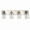 Jonathan Y Irving 27.75" 4-Light Seeded Glass/Iron Modern Contemporary LED Vanity Light, Nickel JYL7558A - alternate 12