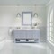 James Martin Vanities Breckenridge 60 in. Single Vanity, Serenity Blue, w/ 3 CM Carrara Marble Top 330-V60S-SRB-3CAR - alternate 5