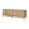 Homeroots 78in Brown Solid Wood Sideboard with Four Doors 380238 - alternate 5