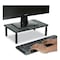 Mind Reader Adjustable Rectangular Monitor Stand, 14in x 9in x 3.25in to 5.25in, Black, Supports 44 lbs 4LEGMET-BLK - alternate 7