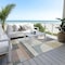 Homeroots 5' X 8' Rust Gray And Ivory Geometric Washable Indoor Outdoor Area Rug 617993 - alternate 8