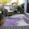 Homeroots 5' X 8' Purple Mint Green And Ivory Abstract Washable Indoor Outdoor Area Rug 618485 - alternate 9