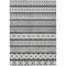 Homeroots 3' X 5' Gray Charcoal And Silver Quatrefoil Washable Indoor Outdoor Area Rug 583222 - alternate 8