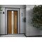 Vdomdoors Steel Door Deux 1744 Natural Oak Stainless Inserts Single Modern Painted-W36xH80-Left Inswing DEUX1744EXD-OAKW-W36 x H80-Left-hand Inswing - alternate 6