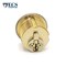 Ecs Hardware Durable Prem Mortise Cylinder, 1 in, Keyed Alike w/Ring, Kwikset KW1 Keyway, US3, Bright Polished Brass ECSH-MC01-US3-KW1-KA10 - alternate 4