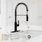 Anzzi Touchless PullDown Faucet with Fan Sprayer, Matte Black KF-AZ303MB - alternate 7