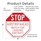 Signmission Stop Airstrip Ahead Watch for Landi, 6 Inch X 6 Inch, Plastic Sign OC-P-6-215 - alternate 6