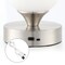Jonathan Y Eli 8" Modern Minimalist Iron Rechargeable Integrated Portable LED Table Lamp, Nickel/White JYL7111B - alternate 9