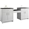 James Martin Vanities Bellshire 84" Dual Vanity Set with 24" Make-Up Counter, Bright White w/3 cm Phantome Eclos Top 660-VMC84-BW-3PHT - alternate 5