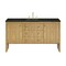 James Martin Vanities Hudson 60" Single Vanity, Light Natural Oak, w/ 3 CM Phantome Eclos Top 435-V60S-LNO-3PHT - alternate 1