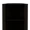 Homeroots 71in Black Wood Corner Bar Cabinet With Two Doors 477753 - alternate 3