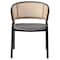 Leisuremod Ervilla Dining Chair with Stainless Steel Legs Velvet Seat and Wicker Back, Grey EC20GR - alternate 10