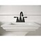 Moen Banbury 2-Handle Lever High Arc Centerset Bathroom Faucet with Push-Down Matte Black 84943BL - alternate 4
