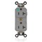 Leviton PlugsandReceptacles, 20A, 125VAC, Gry, Nylon M8300-ILG - alternate 1