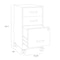 Space Solutions 14.25 in W 3 Drawer Mobile Vertical File Cabinet, Pearl White 24428 - alternate 15