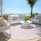 Homeroots 8' Pink Gray And Ivory Round Geometric Washable Indoor Outdoor Area Rug 594733 - alternate 6