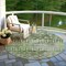 Homeroots 8' Olive Green And Ivory Round Argyle Washable Indoor Outdoor Area Rug 615808 - alternate 7