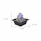 Homeroots 8" Clear Polyresin Ice Design Tabletop Fountain With LED 468297 - alternate 5
