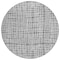 Homeroots 8' Gray Charcoal And Silver Round Striped Washable Indoor Outdoor Area Rug 583428 - alternate 8