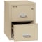 Fireking 15-1/4" W 2 Drawer Fire-Resistant Vertical File Cabinet, Parchment, Legal 2-2125-CPA - alternate 3