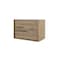 Homeroots 40" Natural Wood Floating Bathroom Vanity With White Sink And Two Drawers 624111 - alternate 4